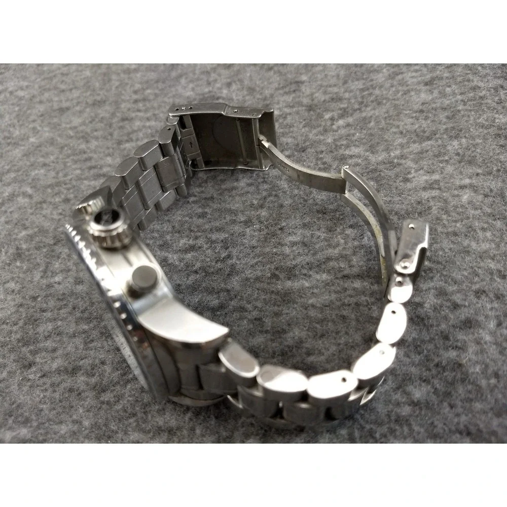 ESQ Watch Movado Pilot ES 021145482 Stainless Swiss Quartz Luminous New Battery